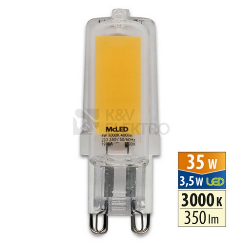  LED žárovka G9 McLED 4W (40W) teplá bílá (3000K) ML-326.004.92.0