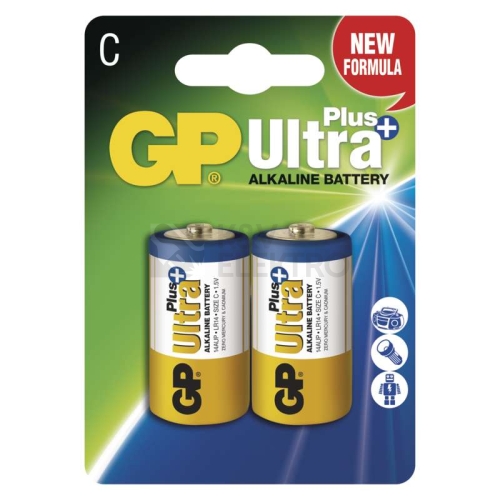 Baterie C GP LR14 Ultra Plus alkalické (blistr 2ks)
