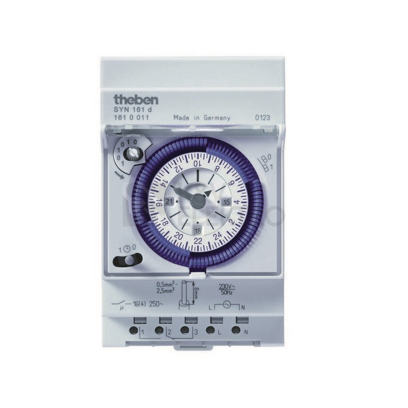 Obrázek produktu Spínací hodiny analogové Theben SYNCHRONA 161d 1610011 0