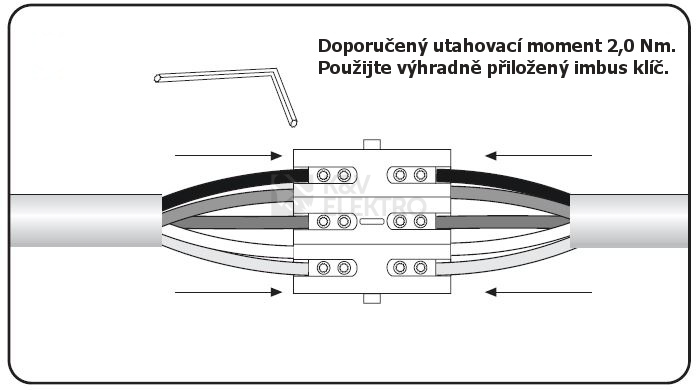 Obrázek produktu Kabelová spojka gelová SH0506 se svorkovnicí 3-5x(1,5-6mm2) pro Cu/Al, SHARK 506 1000529 4