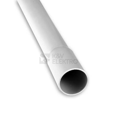 Plastová trubka pevná Malpro PT32025/2/S 25mm světle šedá 2m