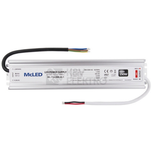 LED napájecí zdroj McLED 24VDC 12,5A 150W ML-732.088.45.1