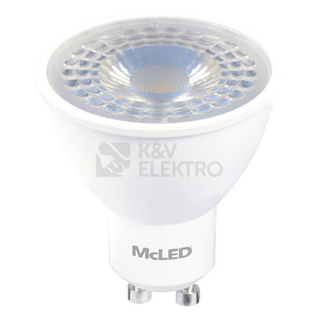 Obrázek produktu LED žárovka GU10 McLED 4,9W (60W) teplá bílá (2700K), reflektor 38° ML-312.167.87.0 1